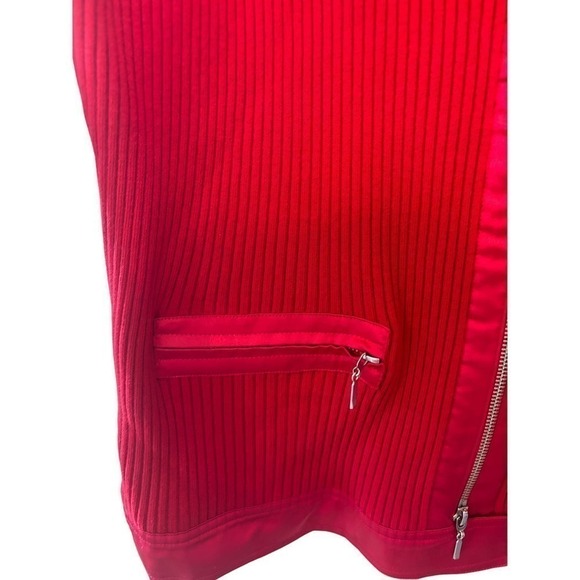 Red Mixed Media Zip Up My Favorite Things by Colleen Lopez Size 3X - Picture 7 of 9